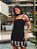 Vestido Gabi Curto com Franja Preto Preto - Imagem 3