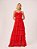 Vestido Giovana Chifon Babado Vermelho - Imagem 4