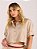 Camisa Emanuela Cropped Bege - Imagem 1
