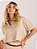Camisa Emanuela Cropped Bege - Imagem 3