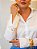 Camisa Marilucy Acetinada Off White - Imagem 5