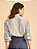Camisa Helena Recortes Gazar Cinza - Imagem 2