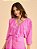 Blusa Bata Carla Viscose Babado Rosa - Imagem 1