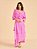 Blusa Bata Carla Viscose Babado Rosa - Imagem 3