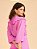 Blusa Bata Carla Viscose Babado Rosa - Imagem 2