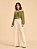 Blusa Bata Beatriz Viscose Bordada Verde - Imagem 3