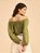 Blusa Bata Beatriz Viscose Bordada Verde - Imagem 2