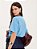 T-shirt Debora Malha Azul - Imagem 2
