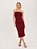 Vestido Ariella Tule Vinho - Imagem 5