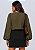 Blusa Quésia Crepe Marroquina Verde - Imagem 2