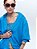 Camisa Aline Crepe Azul - Imagem 3
