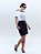 Saia Carol Midi Couro Preta - Imagem 3