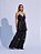 Vestido Hanna Jacquard Preto - Imagem 1