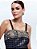 Vestido Tatiane Recorte Jacquard Preto - Imagem 3