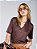 T-shirt Alana Malha Marrom - Imagem 1