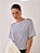 Blusa Amanda Malha Listrada Marinho - Imagem 1