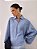 Blusa Sara Ampla Poá Azul - Imagem 1