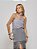 Regata Juliana Chiffon Bordada Cinza - Imagem 3