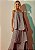 Regata Juliana Chiffon Bordada Cinza - Imagem 12