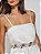 Regata Rúbia Acetinada com Renda Off White - Imagem 4