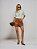 Shorts Denise Couro Marrom - Imagem 3