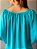 Blusa Natalia Azul Turquesa - Imagem 4