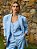 Blazer Mariana Sarjado Rami Azul Celeste - Imagem 5