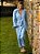 Blazer Mariana Sarjado Rami Azul Celeste - Imagem 8