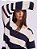 Blusa Liliane Tricot Listrada Branca e Marinho - Imagem 4
