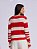 Blusa Liliane Tricot Listrada Branca e Vermelha - Imagem 2