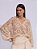 Blusa Lívia Bata Crochet Decote V Creme - Imagem 1