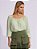 Blusa Magali Bata Creponada Verde Menta - Imagem 3