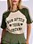 T-shirt Jenifer Malha Raglan Bege e Verde - Imagem 4