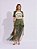 T-shirt Jenifer Malha Raglan Bege e Verde - Imagem 5