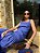 Vestido Luísa Longo Linho Puro Babados Azul - Imagem 8