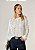 Blusa Josy de Tricot Ponto Crochê Branca - Imagem 1