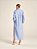 Coordenado Ligia de Fio Tinto Crinckle Listrado Azul e Off White - Imagem 2