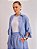 Coordenado Ligia de Fio Tinto Crinckle Listrado Azul e Off White - Imagem 4