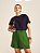 Shorts Edna de Linho com Detalhe Verde - Imagem 1