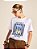 T-shirt Mayra de Malha Estampada Beach Stripes Branca - Imagem 3