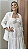Vestido Longo Eduarda de Laise com Busto Franzido Off White - Imagem 2