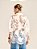 Blusa Bata Lívia de Renda Bordada Decote V Off White - Imagem 2