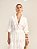 Camisa Beatriz de Tricoline com Elastano Manga Longa Off White - Imagem 1
