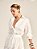 Camisa Beatriz de Tricoline com Elastano Manga Longa Off White - Imagem 2