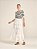 Saia Midi Lila de Renda Bordada Ampla Off White - Imagem 3