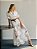 Saia Midi Lila de Renda Bordada Ampla Off White - Imagem 7