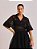 Blusa Bata Lidia de Renda Decote V Preta - Imagem 1