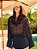 Blusa Bata Lidia de Renda Decote V Preta - Imagem 7