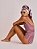 Body de Malha Dupla Face Listrado Vinho e Off White - Imagem 4