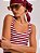 Body de Malha Dupla Face Listrado Vinho e Off White - Imagem 6
